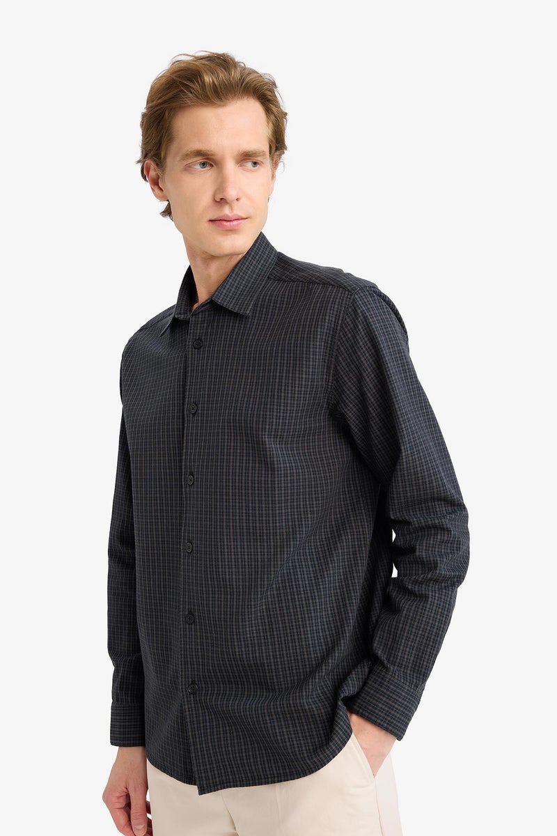 DeFacto Black Man Regular Fit Printed Shirt Casual - Image 3